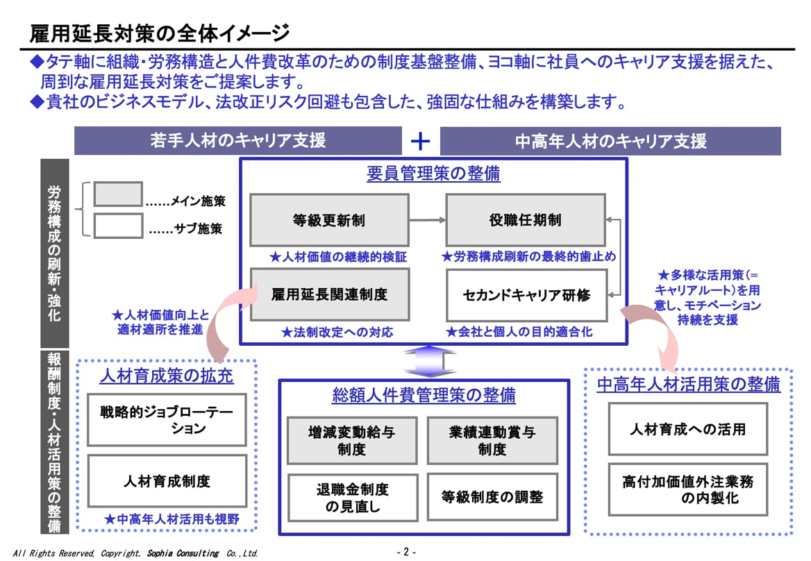 雇用延長対策の全体イメージ